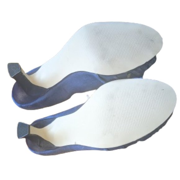 Blue Fabric Heeled Dressed Shoes Pumps Size 6.5  NEW NWOT - Picture 8 of 8